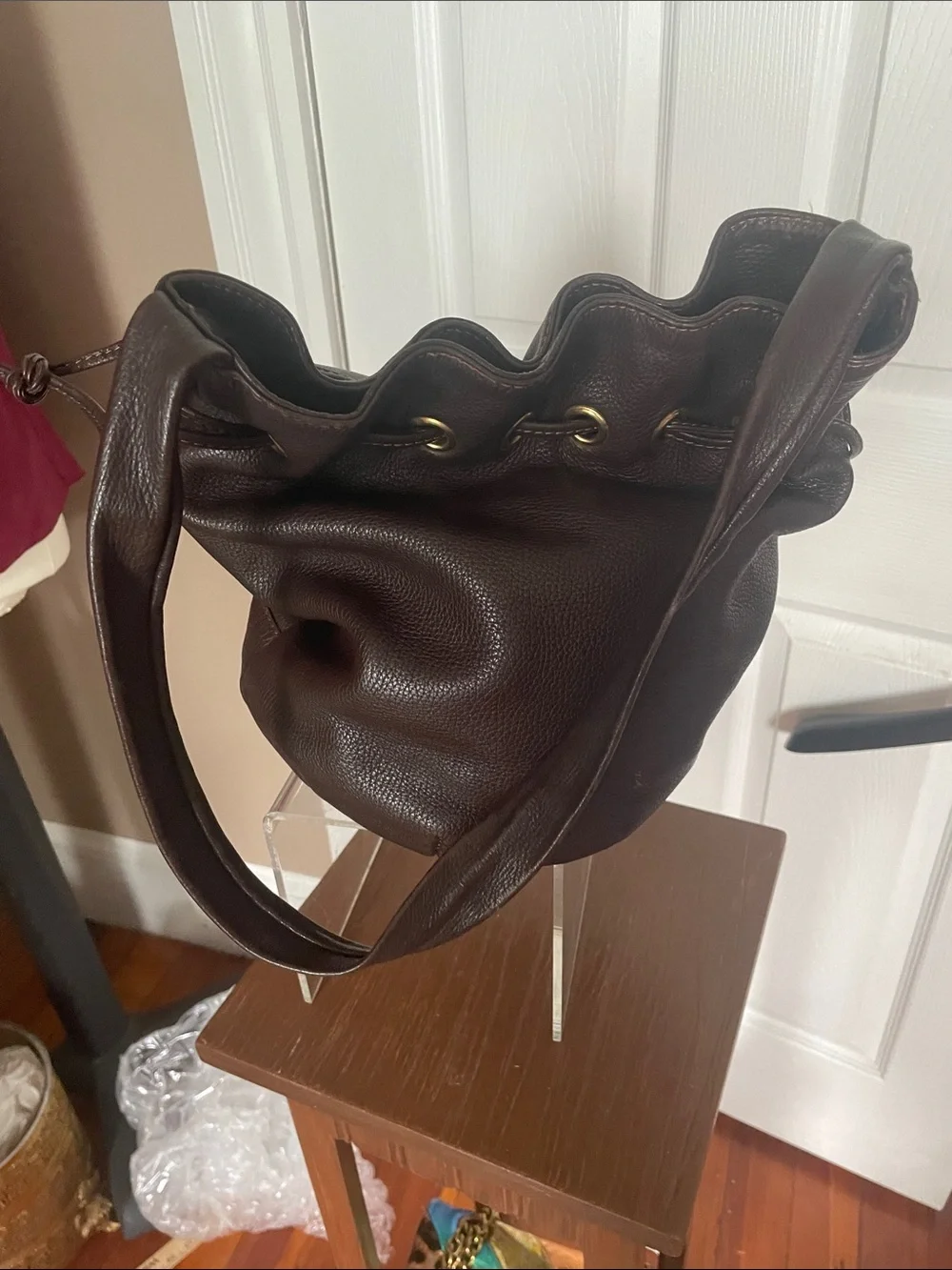A Valentino Black Interior  Brown leather